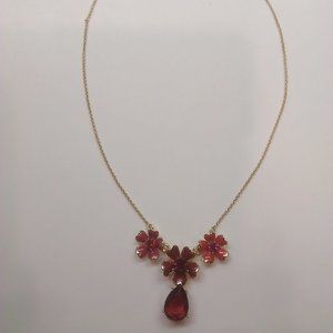 Kate Spade New Red Flower Necklace